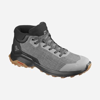 Salomon X REVEAL CHUKKA CLIMASALOMON™ WATERPROOF - Miesten Talvikengät - Mustat